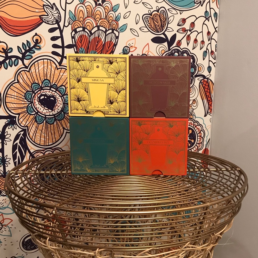 Set of 4 Cocktail Candles